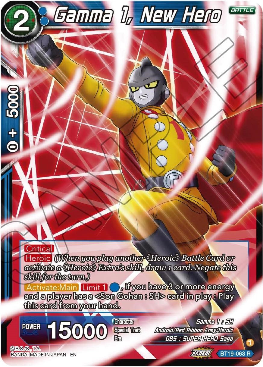 Gamma 1, New Hero (BT19-063) [Fighter's Ambition] | Total Play
