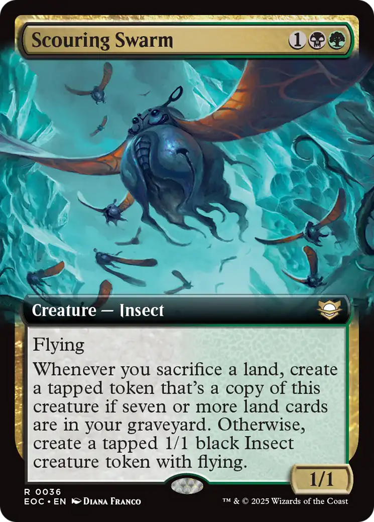 Scouring Swarm (Extended Art) [Edge of Eternities Commander] | Total Play
