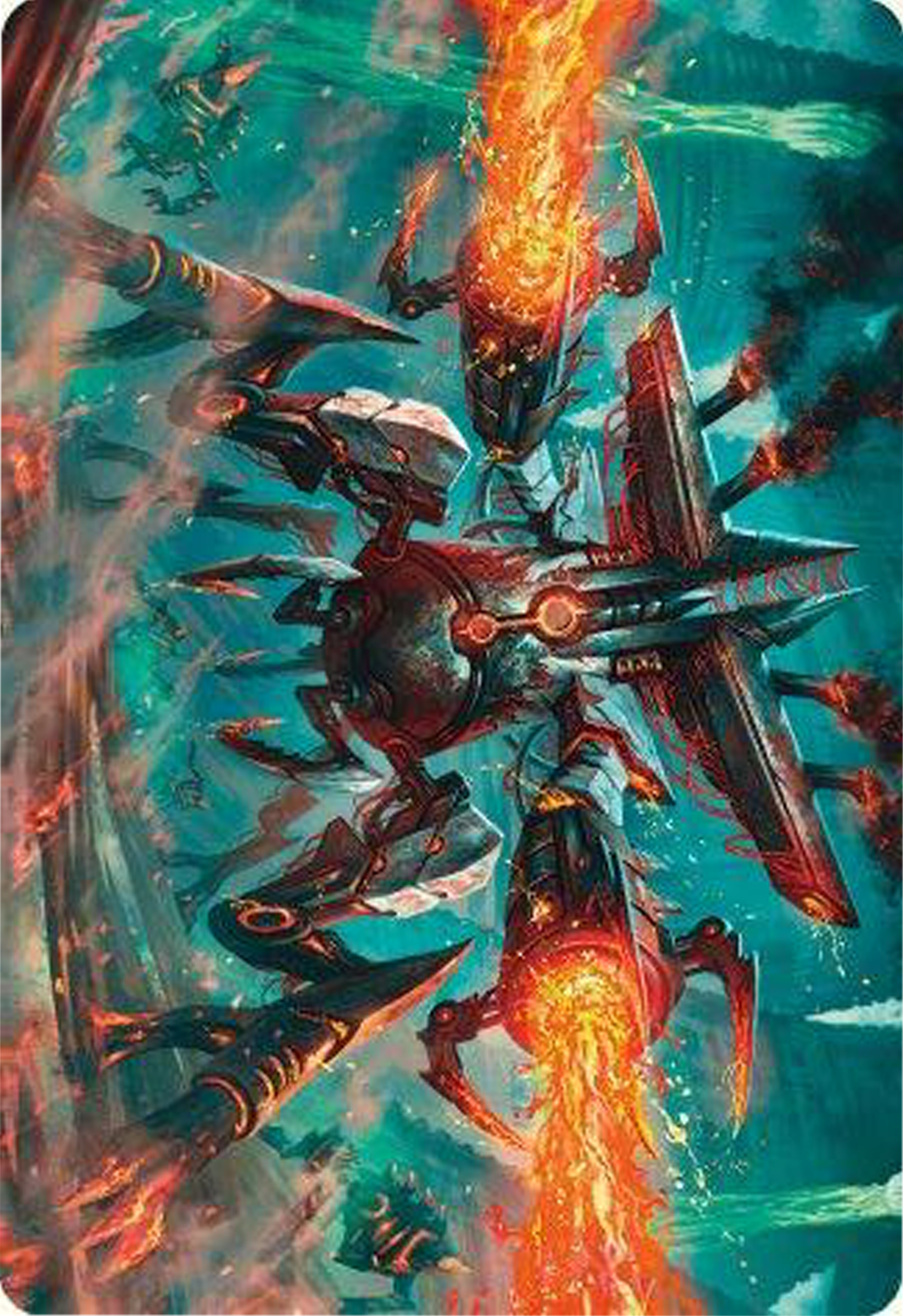 Exterminator Magmarch Art Card [Modern Horizons 3 Art Series] | Total Play