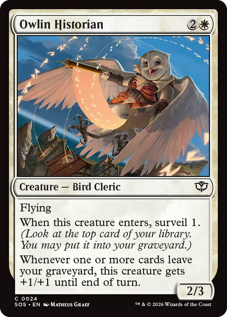 Owlin Historian [Secrets of Strixhaven] | Total Play