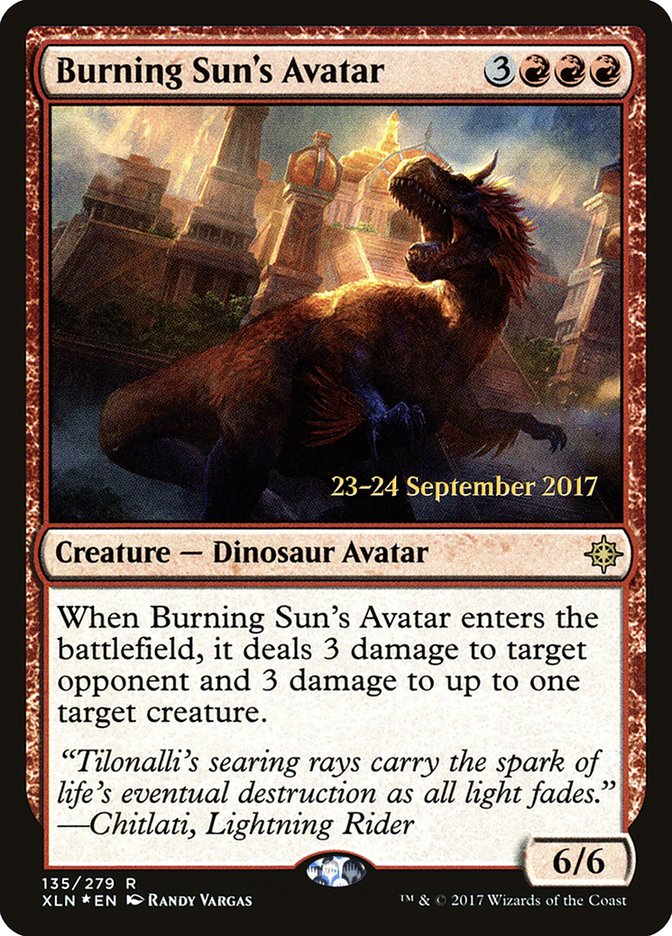 Burning Sun's Avatar [Ixalan Prerelease Promos] | Total Play