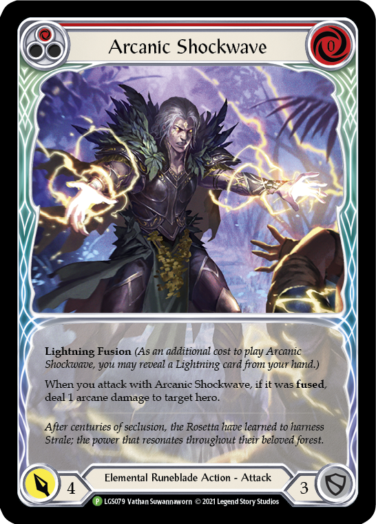 Arcanic Shockwave (Red Extended Art) [LGS079] (Promo)  Rainbow Foil | Total Play