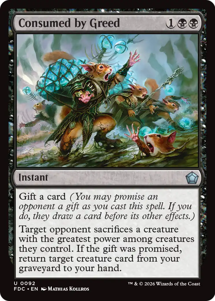 Consumed by Greed [Foundations Commander] | Total Play