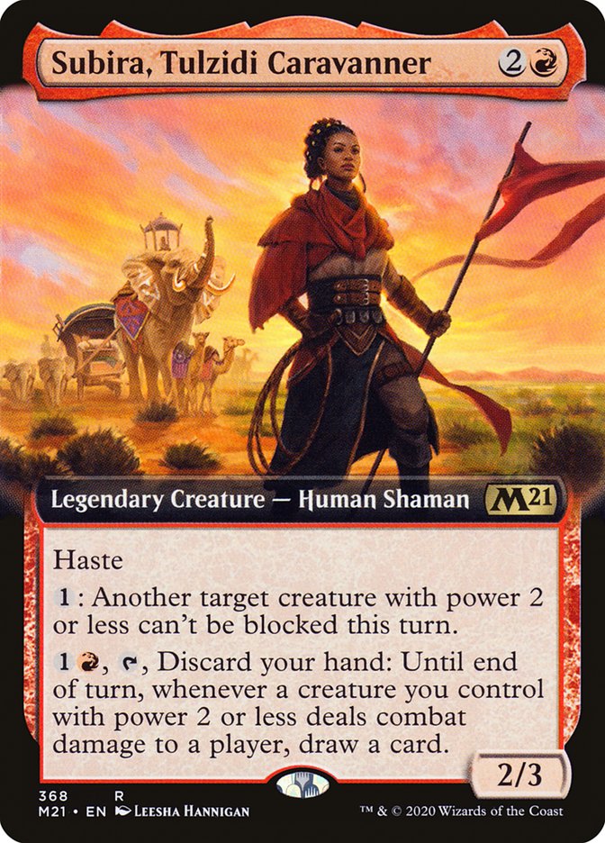 Subira, Tulzidi Caravanner (Extended Art) [Core Set 2021] | Total Play