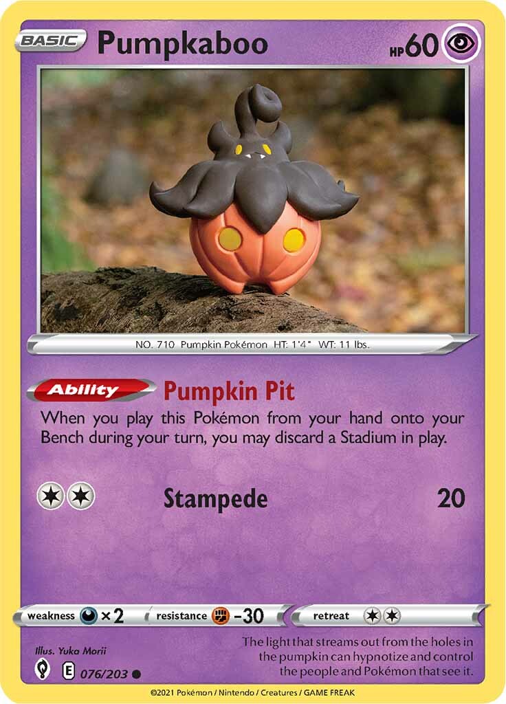 Pumpkaboo (076/203) [Sword & Shield: Evolving Skies] | Total Play