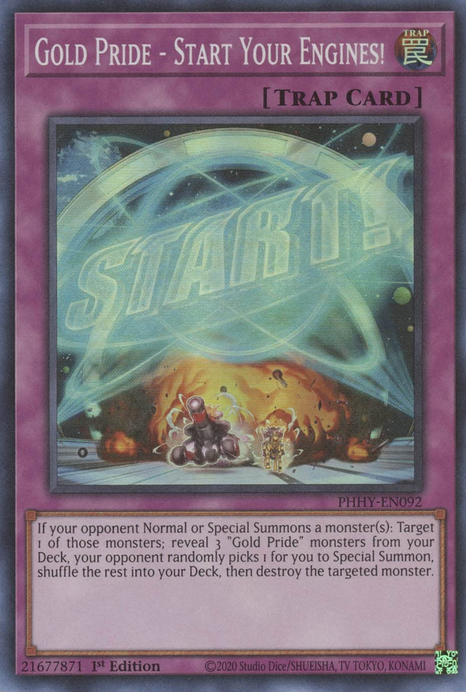Gold Pride - Start Your Engines! [PHHY-EN092] Super Rare | Total Play