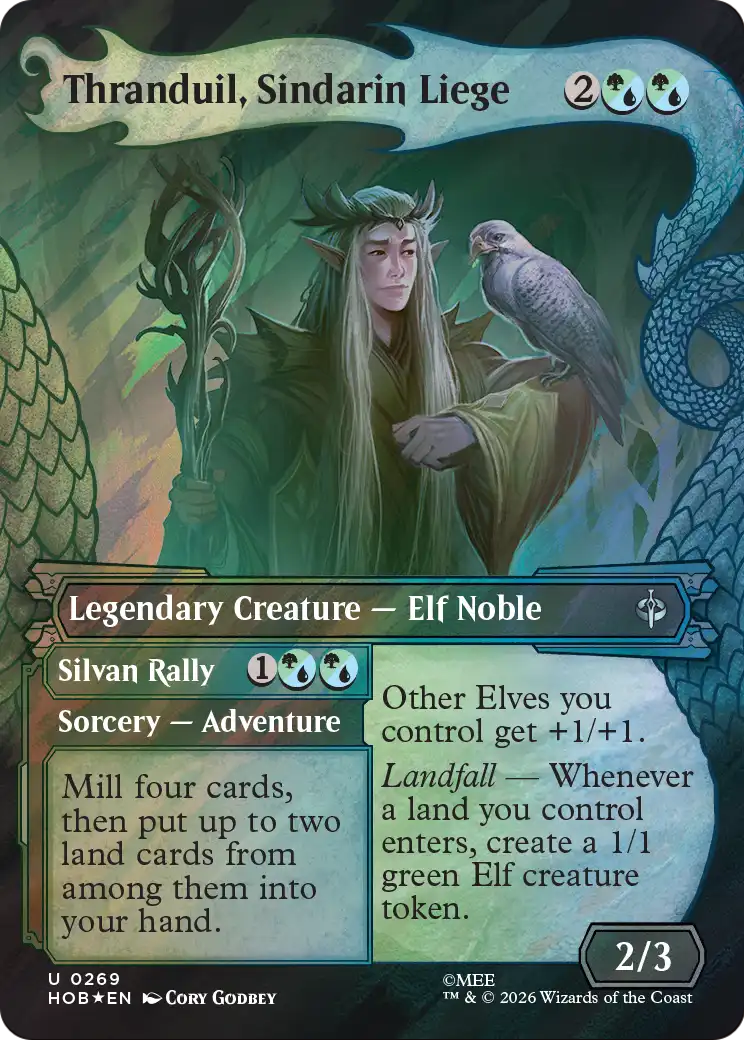 Thranduil, Sindarin Liege (Showcase) (Surge Foil) [The Hobbit] | Total Play