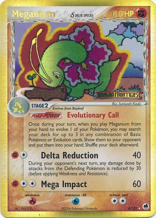 Meganium (4/101) (Delta Species) (Stamped) [EX: Dragon Frontiers] | Total Play