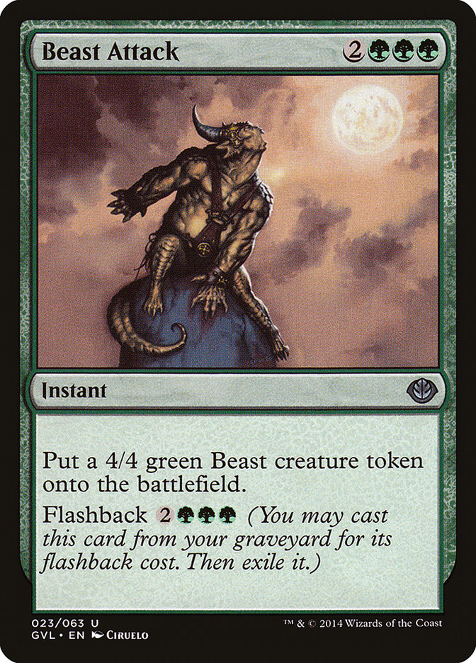 Beast Attack (Garruk vs. Liliana) [Duel Decks Anthology] | Total Play