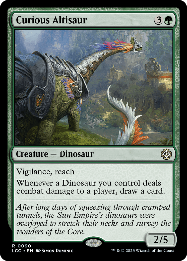 Curious Altisaur [The Lost Caverns of Ixalan Commander] | Total Play