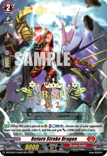 Return Stroke Dragon (BCS Hot-Stamp) (BSF2023/VGD01) [Bushiroad Event Cards] | Total Play