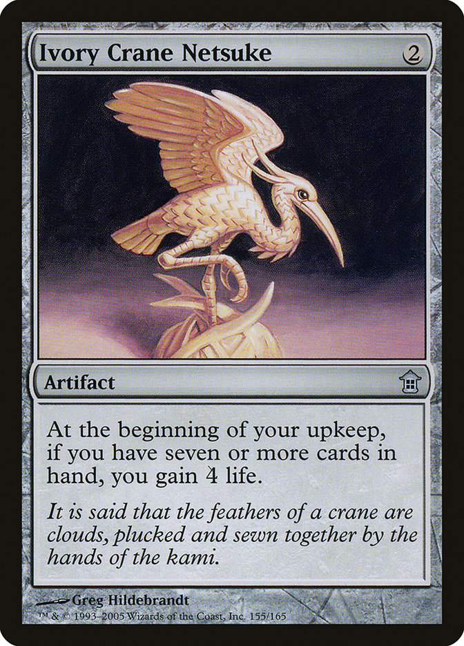 Ivory Crane Netsuke [Saviors of Kamigawa] | Total Play