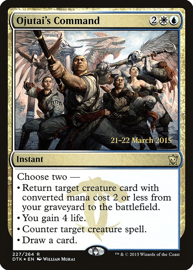 Ojutai's Command [Dragons of Tarkir Prerelease Promos] | Total Play