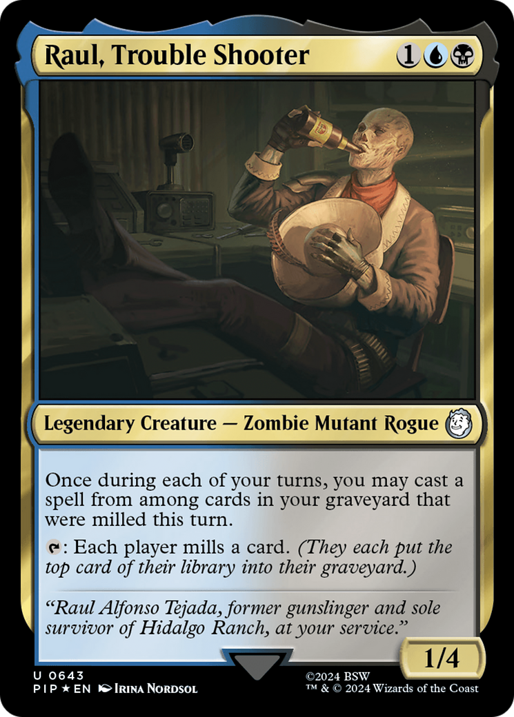 Raul, Trouble Shooter (Surge Foil) [Fallout] | Total Play