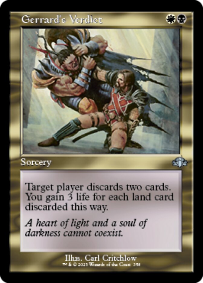 Gerrard's Verdict (Retro) [Dominaria Remastered] | Total Play