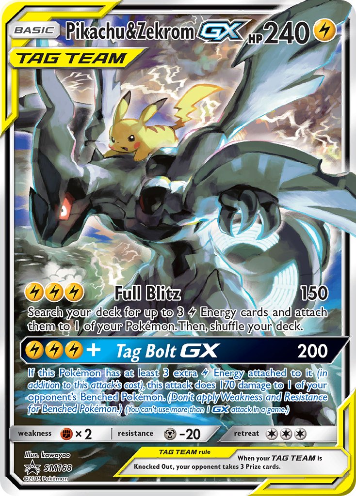 Pikachu & Zekrom GX (SM168) [Sun & Moon: Black Star Promos] | Total Play
