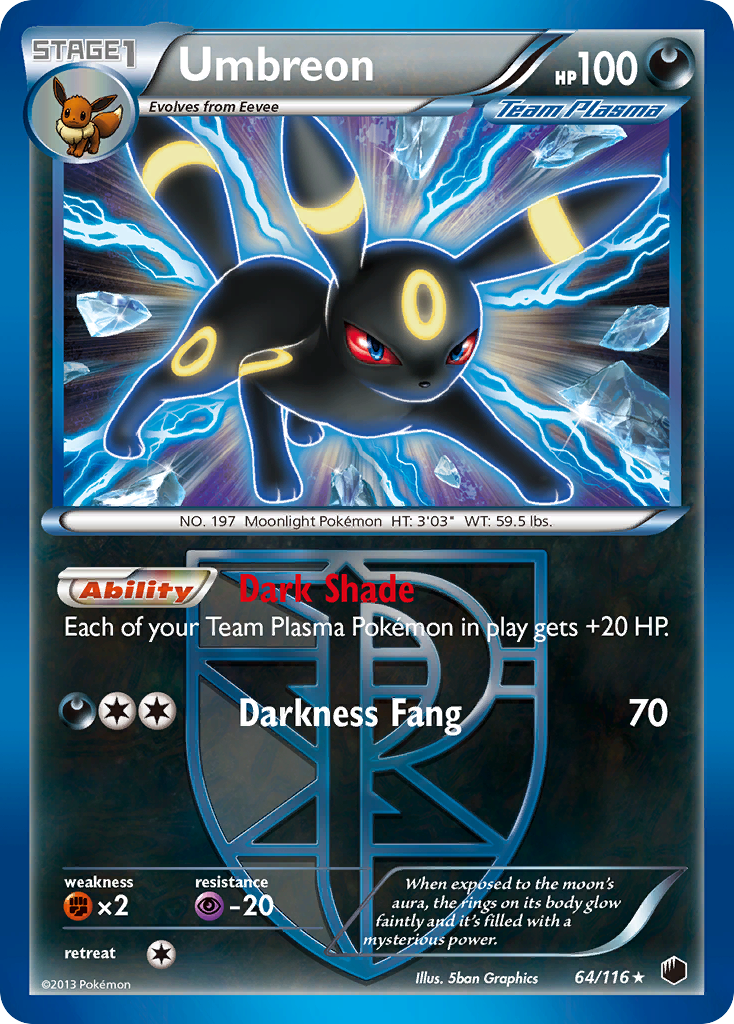 Umbreon (64/116) [Black & White: Plasma Freeze] | Total Play