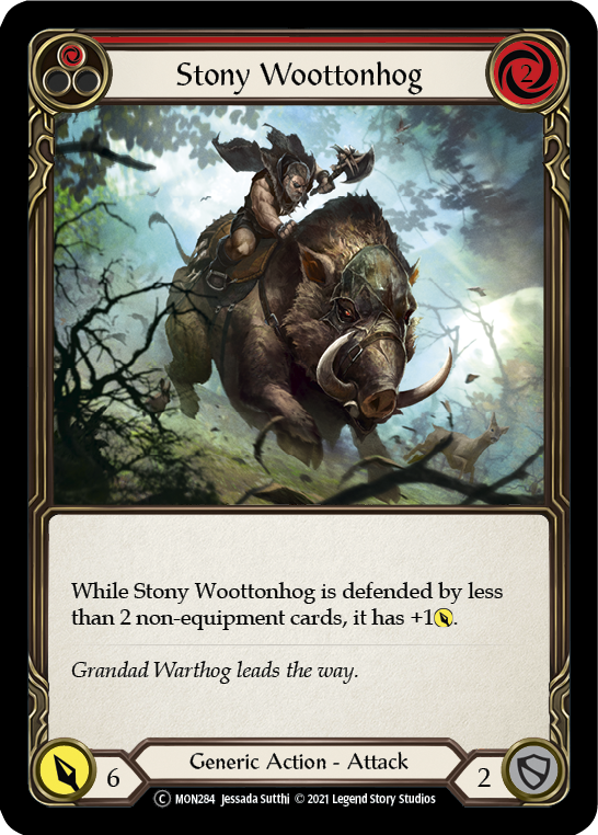 Stony Woottonhog (Red) [U-MON284] (Monarch Unlimited)  Unlimited Normal | Total Play