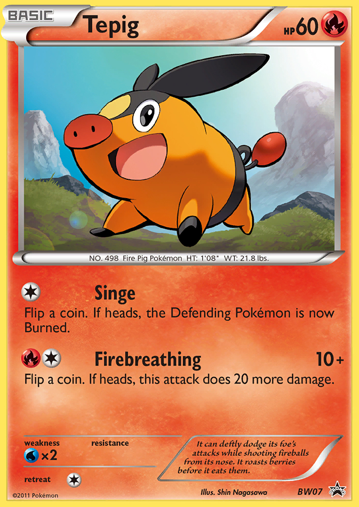 Tepig (BW07) [Black & White: Black Star Promos] | Total Play