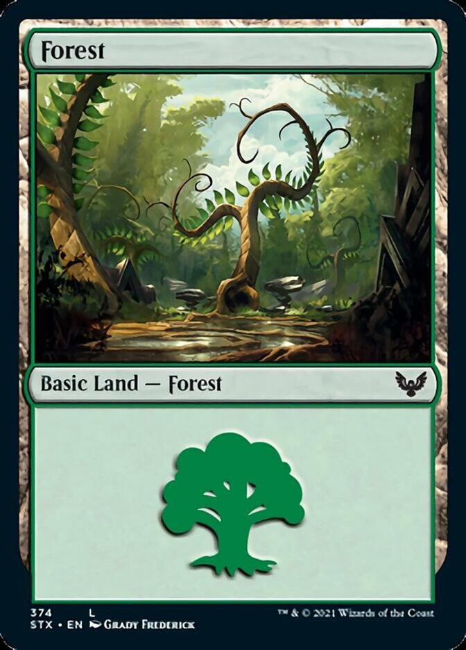 Forest (374) [Strixhaven: School of Mages] | Total Play