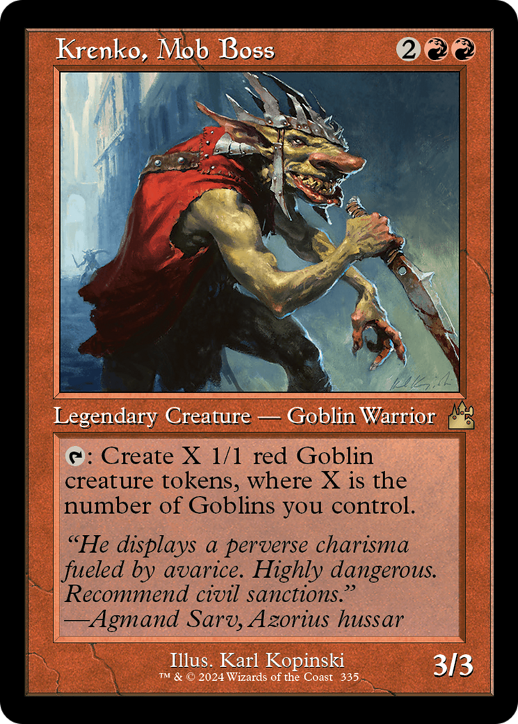 Krenko, Mob Boss (Retro) [Ravnica Remastered] | Total Play