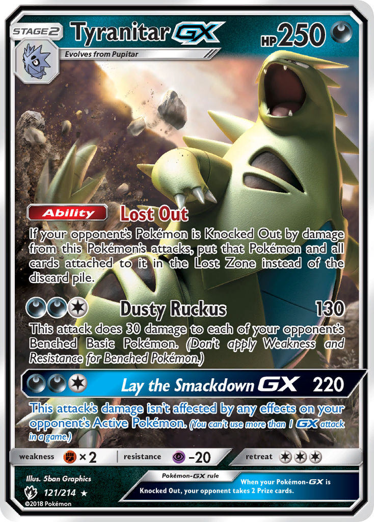 Tyranitar GX (121/214) [Sun & Moon: Lost Thunder] | Total Play
