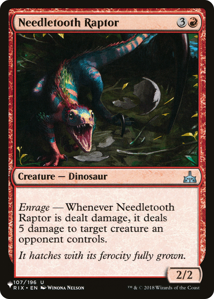 Needletooth Raptor [The List] | Total Play