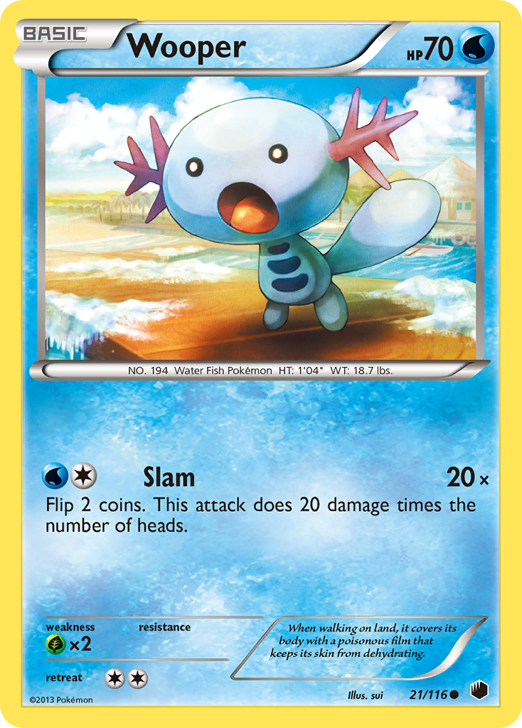 Wooper (21/116) [Black & White: Plasma Freeze] | Total Play