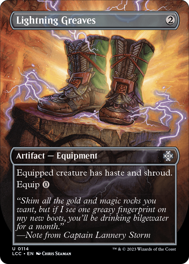 Lightning Greaves (Borderless) [The Lost Caverns of Ixalan Commander] | Total Play