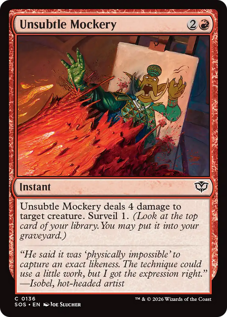 Unsubtle Mockery [Secrets of Strixhaven] | Total Play