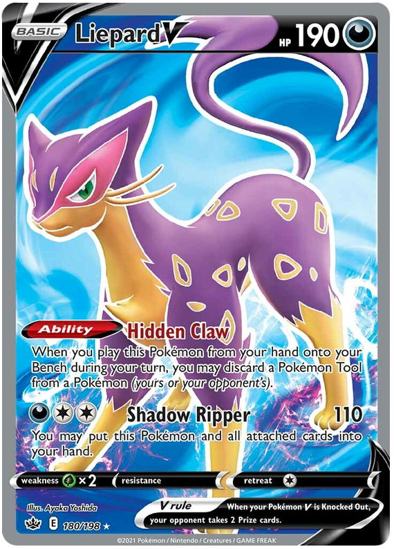 Liepard V (180/198) [Sword & Shield: Chilling Reign] | Total Play