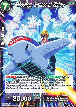 Announcer, Witness of History (Power Booster) (P-162) [Promotion Cards] | Total Play