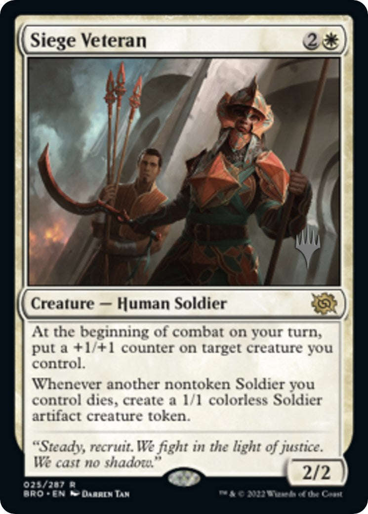 Siege Veteran (Promo Pack) [The Brothers' War Promos] | Total Play