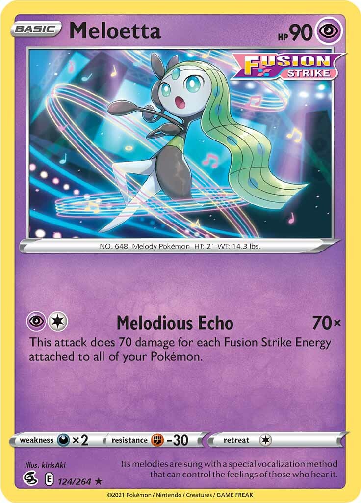 Meloetta (124/264) [Sword & Shield: Fusion Strike] | Total Play