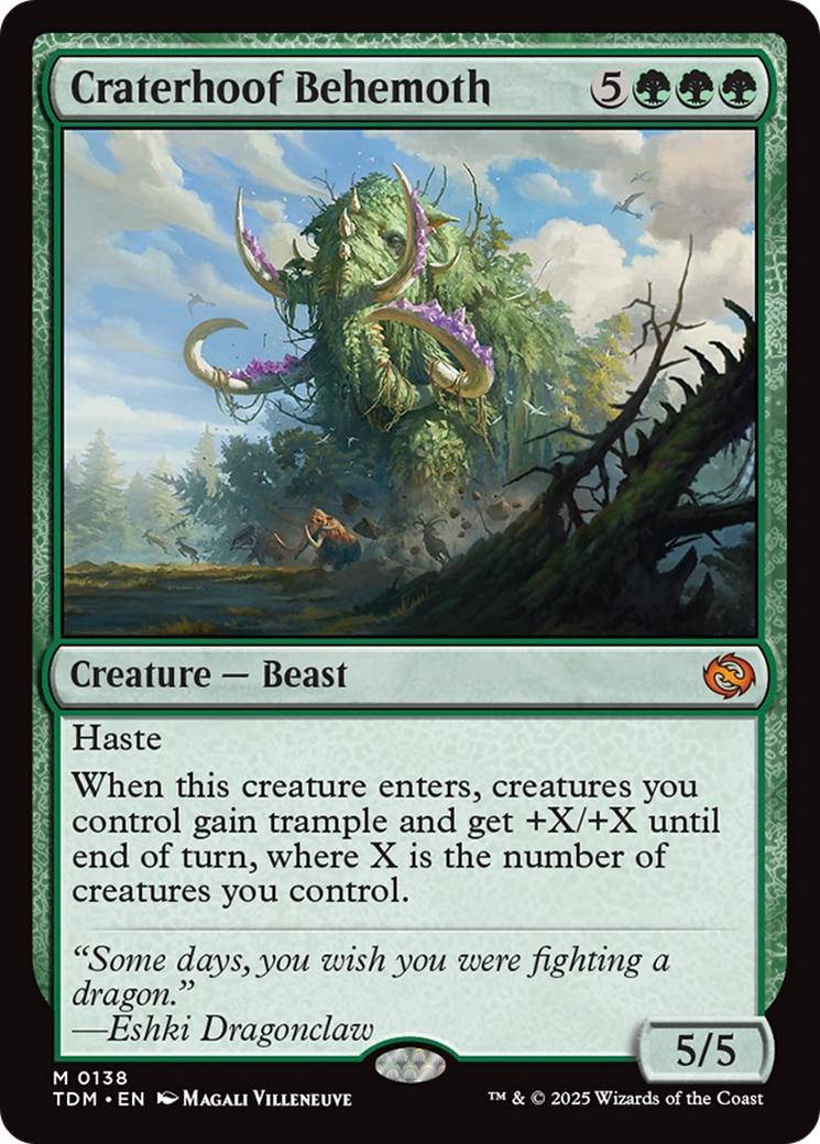 Craterhoof Behemoth [Tarkir: Dragonstorm] | Total Play