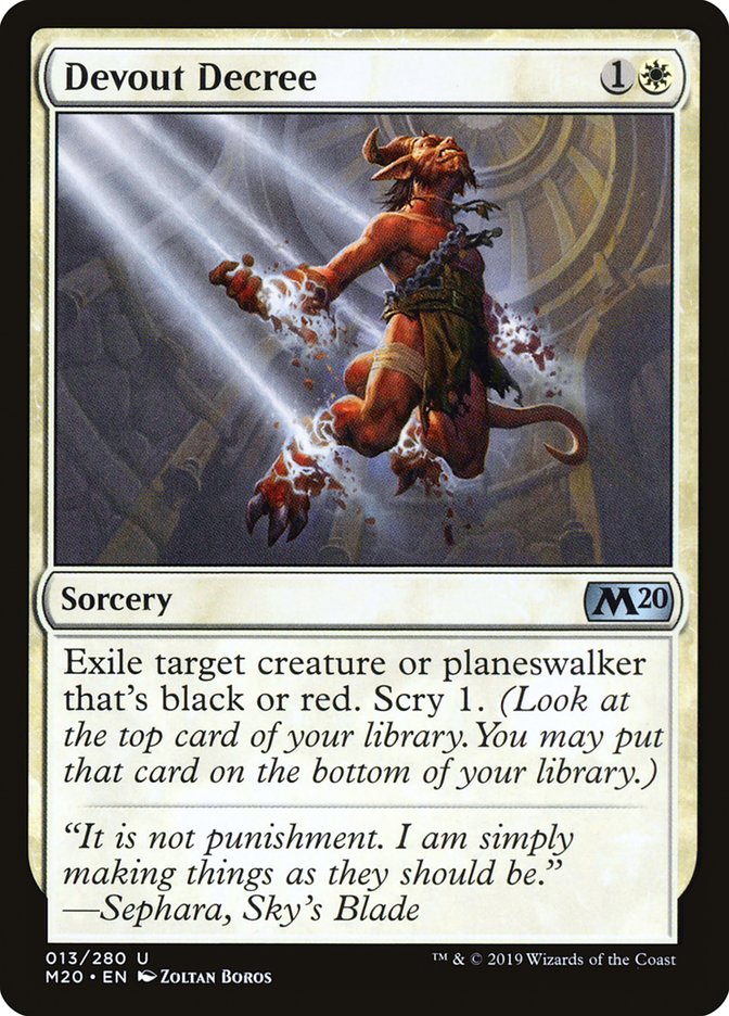 Devout Decree [Core Set 2020] | Total Play