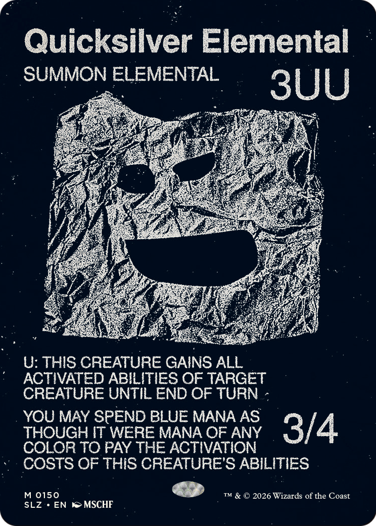 Quicksilver Elemental (0150) [Secret Lair x MSCHF: The Zeta Set] | Total Play