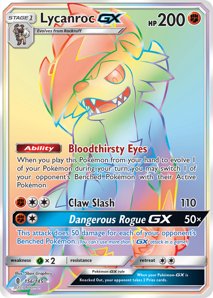 Lycanroc GX (156/145) [Sun & Moon: Guardians Rising] | Total Play