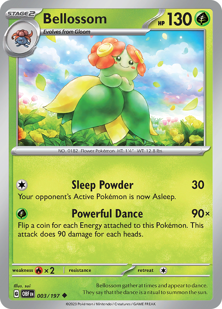 Bellossom (003/197) [Scarlet & Violet: Obsidian Flames] | Total Play