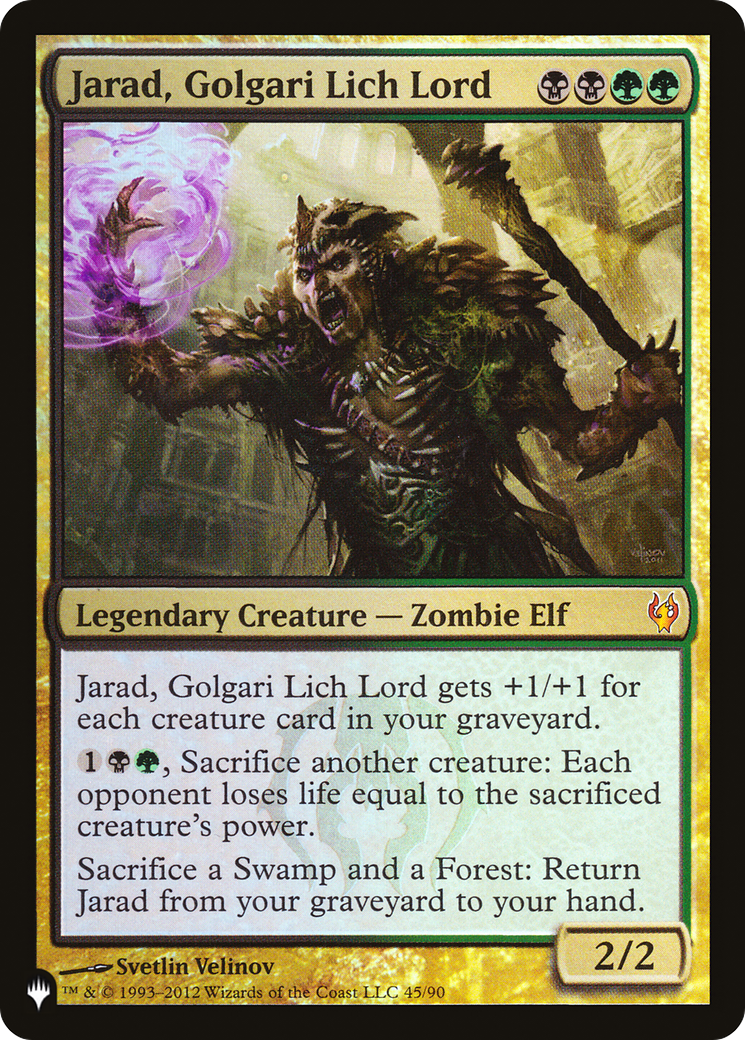 Jarad, Golgari Lich Lord [The List] | Total Play