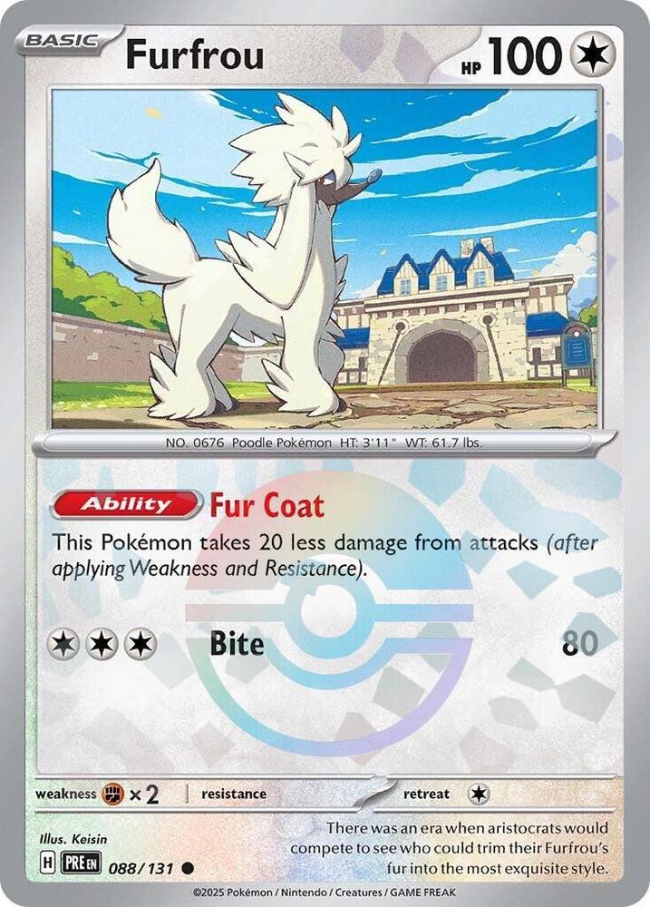 Furfrou (088/131) (Poke Ball Pattern) [Scarlet & Violet: Prismatic Evolutions] | Total Play