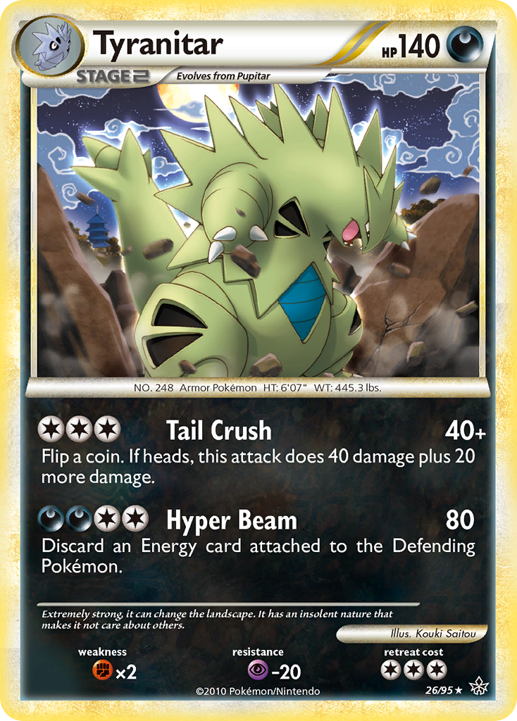 Tyranitar (26/95) [HeartGold & SoulSilver: Unleashed] | Total Play