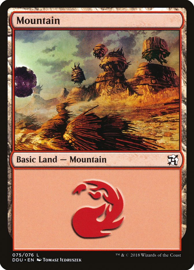 Mountain (75) [Duel Decks: Elves vs. Inventors] | Total Play