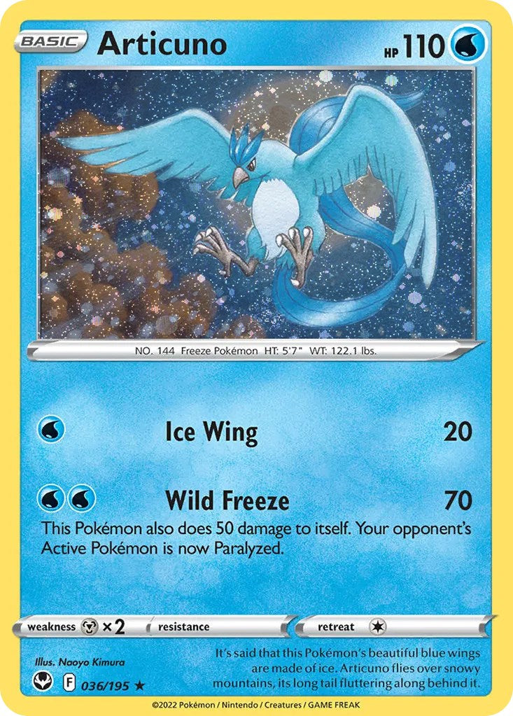 Articuno (036/195) (Cosmos Holo) [Sword & Shield: Base Set] | Total Play