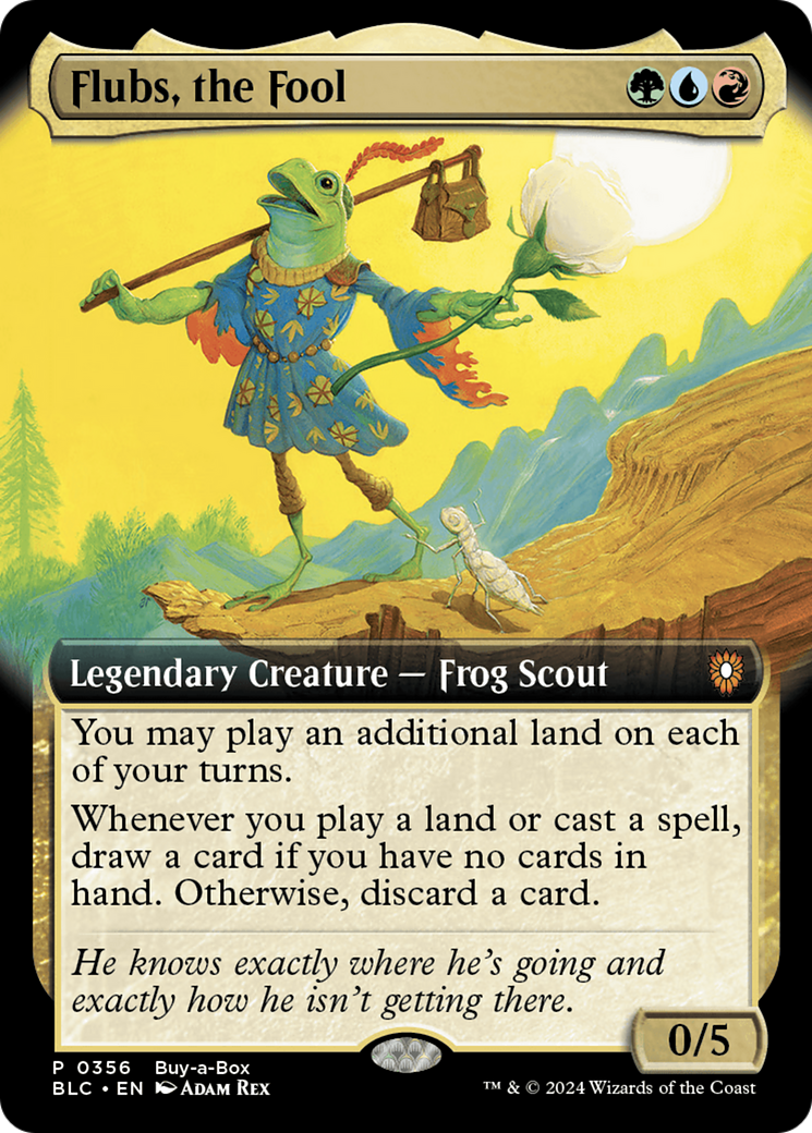 Flubs, the Fool (Buy-A-Box) (Extended Art) [Bloomburrow Promos] | Total Play