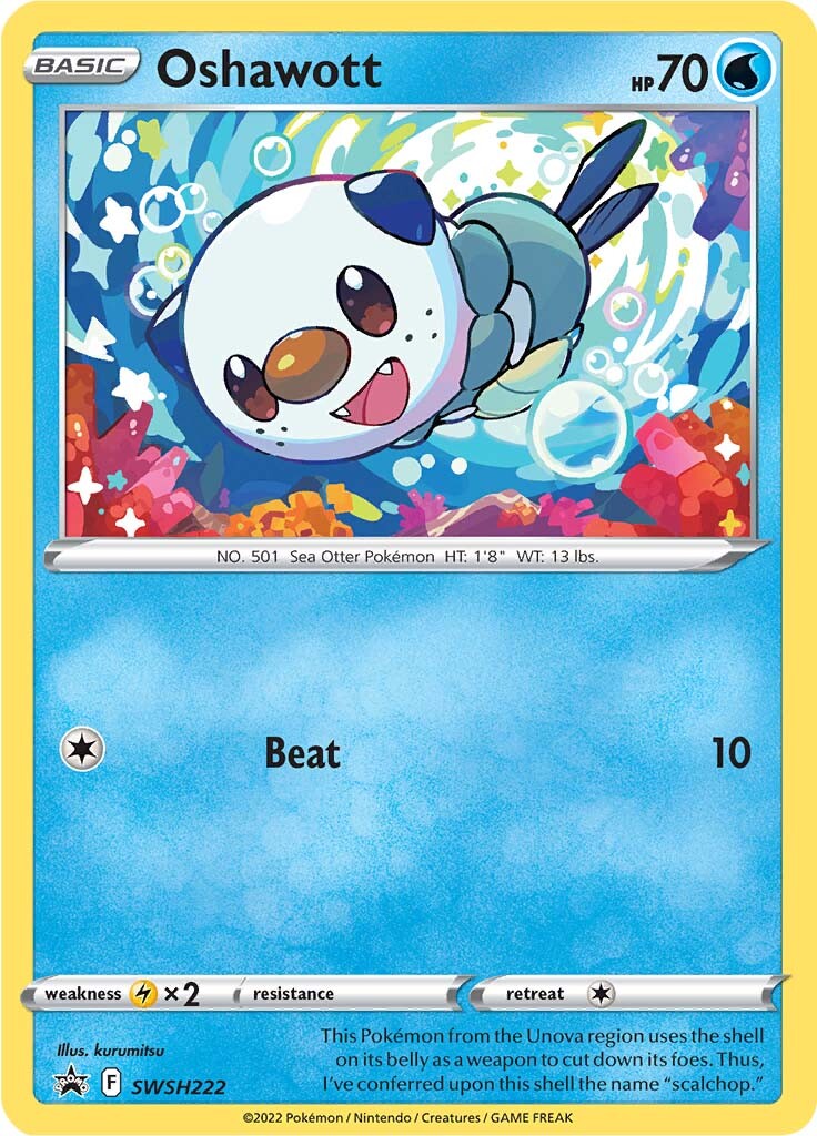 Oshawott (SWSH222) [Sword & Shield: Black Star Promos] | Total Play