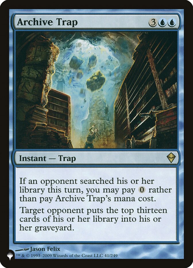 Archive Trap [The List] | Total Play
