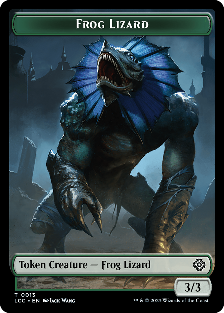 Frog Lizard // Merfolk (0003) Double-Sided Token [The Lost Caverns of Ixalan Commander Tokens] | Total Play