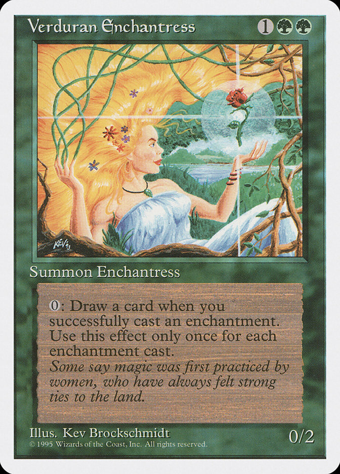 Verduran Enchantress [Fourth Edition] | Total Play