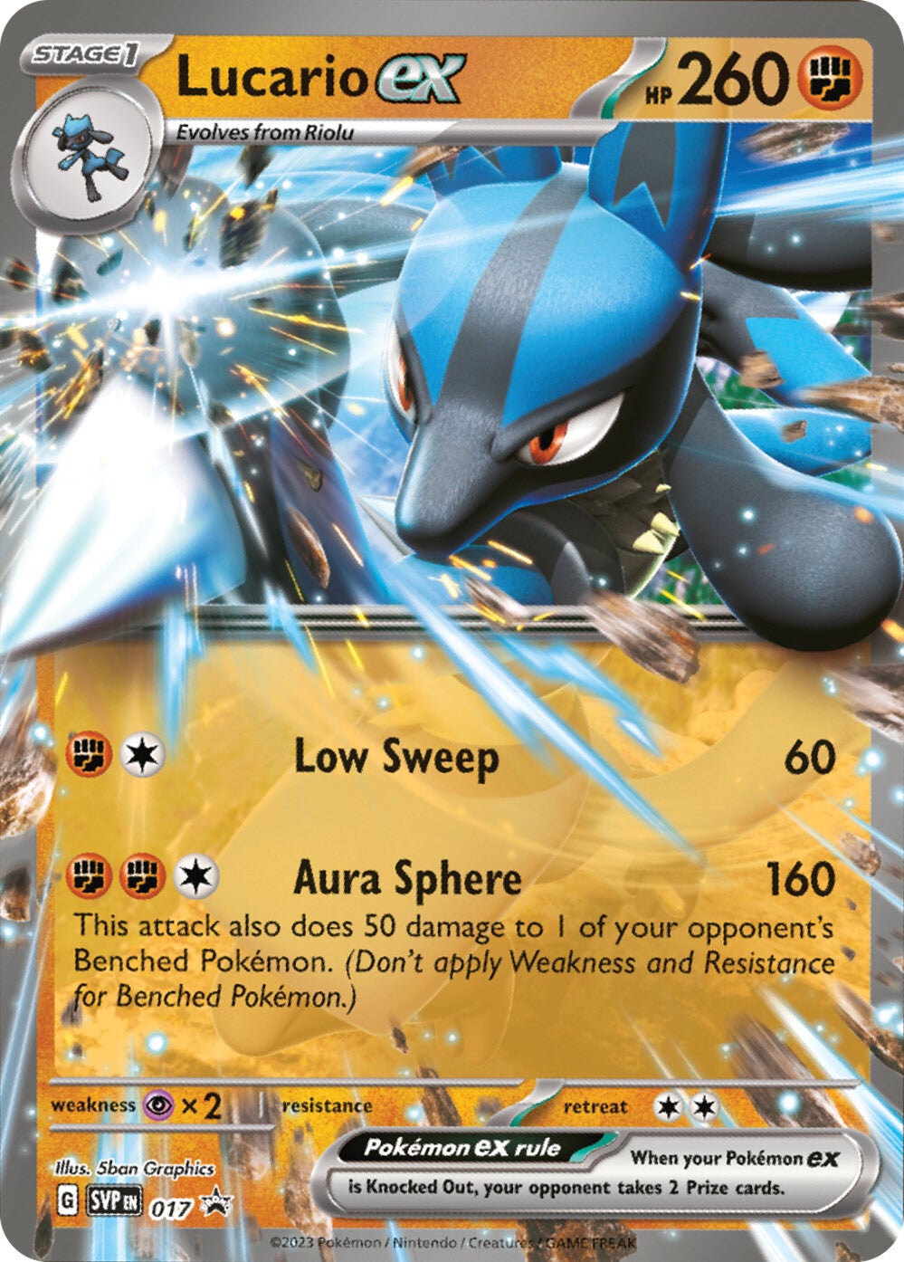 Lucario ex (017) [Scarlet & Violet: Black Star Promos] | Total Play